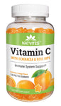 Botella gomitas vitamina C Natvites sabor naranja 120 unidades