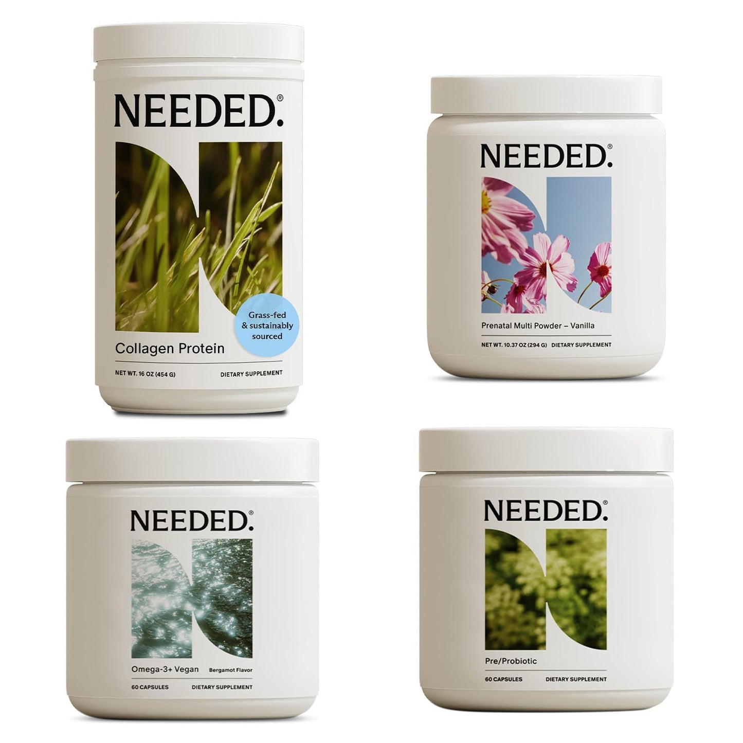 Needed kit bienestar prenatal multivitaminas omega-3 vegano