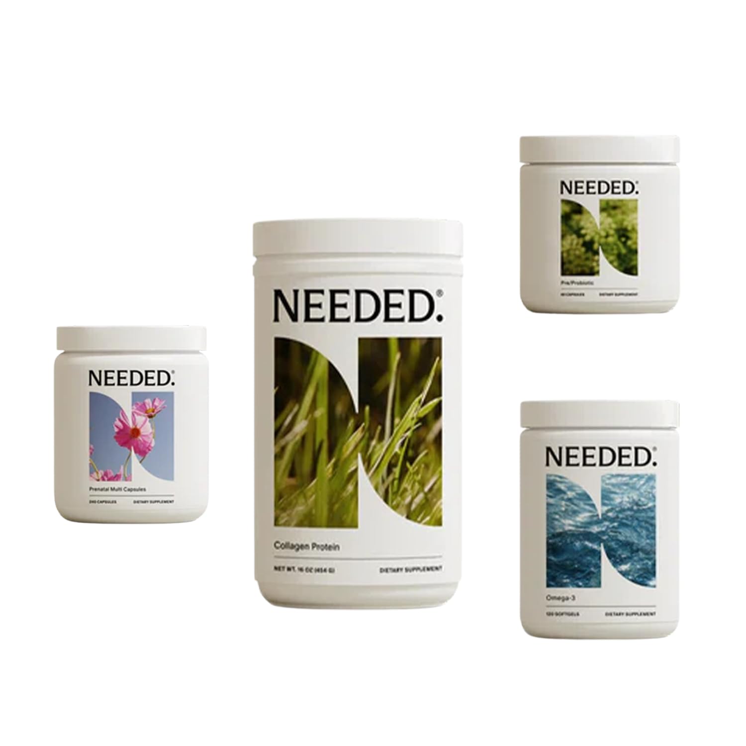 Needed kit completo bienestar prenatal multivitaminas omega-3