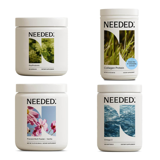 Needed kit completo prenatal multivitaminas colágeno omega-3