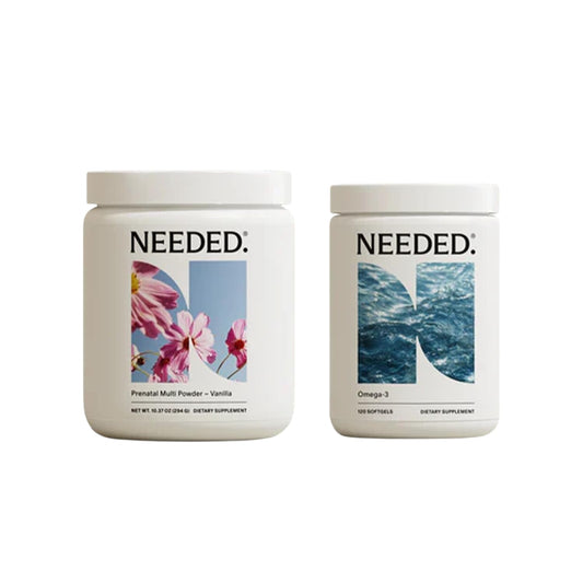 Needed multivitamínico prenatal polvo vainilla apoyo embarazo