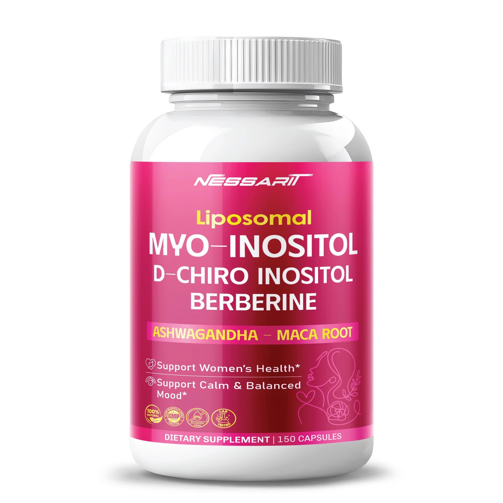 Suplemento NESSARIT mio-inositol y berberina en botella