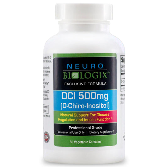 Frasco Neuro biologix D-Chiro-Inositol 500mg 60 cápsulas