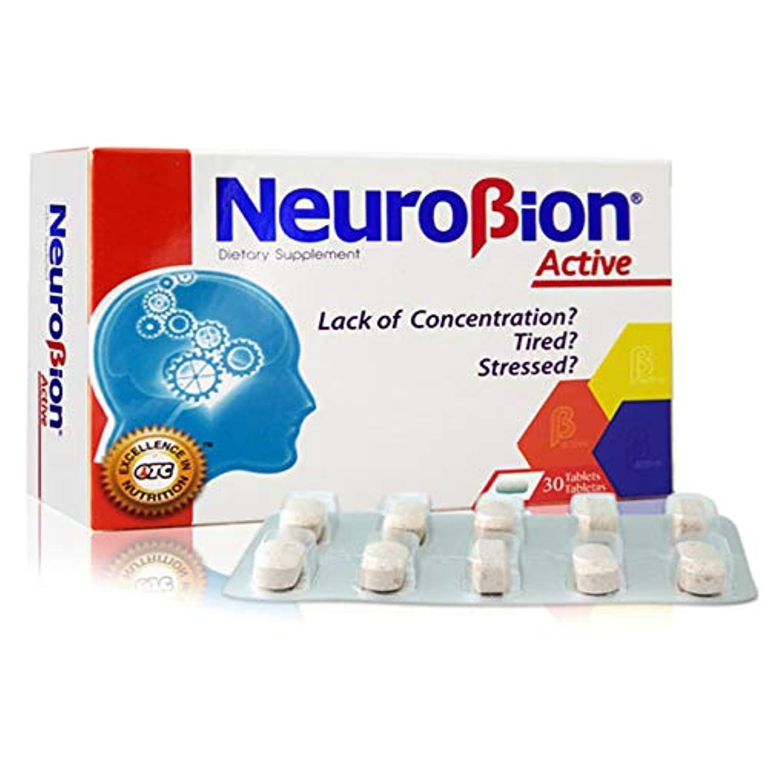 Neurobion Active multivitamínico 30 tabletas para concentración