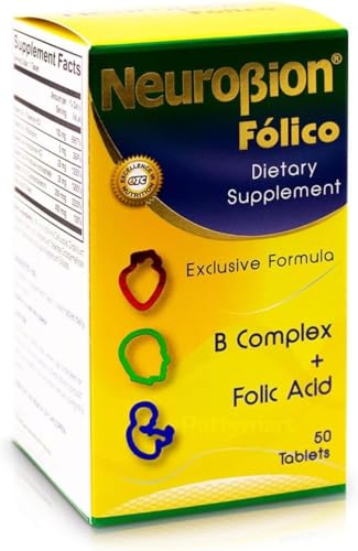 Neurobion fólico suplemento vitamínico 50 tabletas vista frontal
