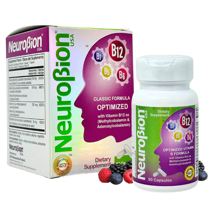 Neurobion fórmula B12 metilcobalamina 50 cápsulas energía