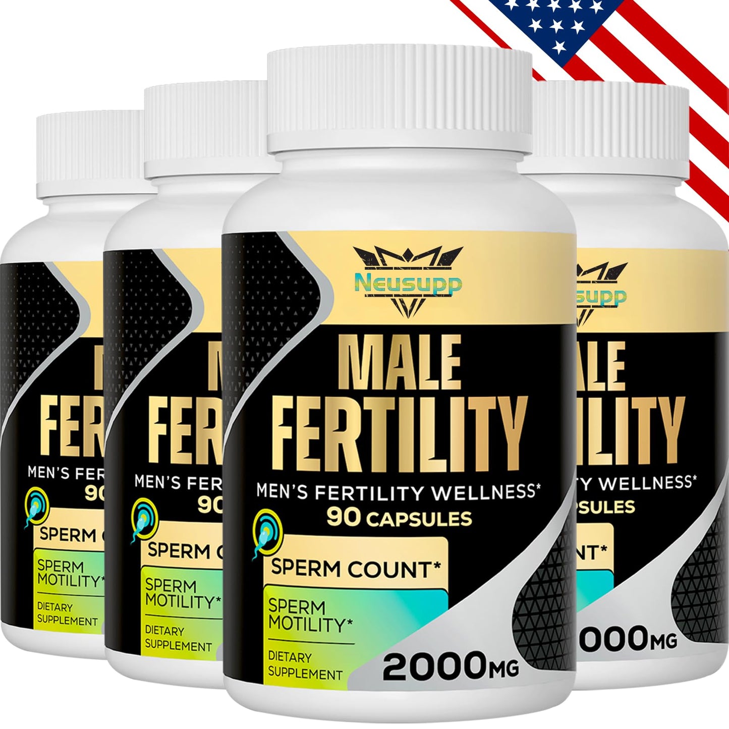 Frascos de suplemento de fertilidad masculina Neusupp 2000MG
