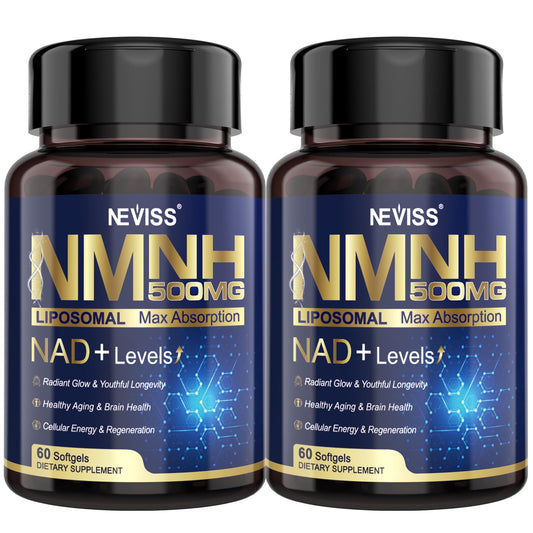 NEVISS suplemento NAD+ NMNH liposomal 500mg 120 softgels