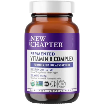 suplemento complejo vitaminas b new chapter orgánico fermentado