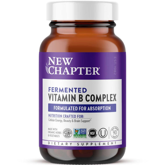 New Chapter vitaminas complejo B fermentado 90 cápsulas