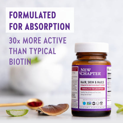 New Chapter vitaminas para uñas cabello y piel con antioxidantes