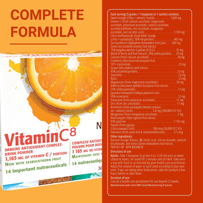 New Roots suplemento polvo vitamina c antioxidante y electrolitos