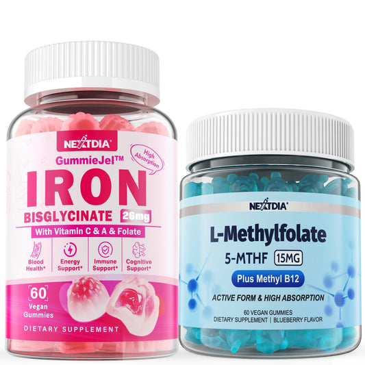 Nextdia gominolas con L-metilfolato y hiero bisglicinato