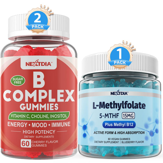 Nextdia gomitas complejo vitamina b metilfolato metil b12