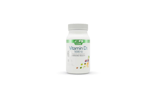 Botella de NF Sports Vitamina D3 5000 UI softgel vegano