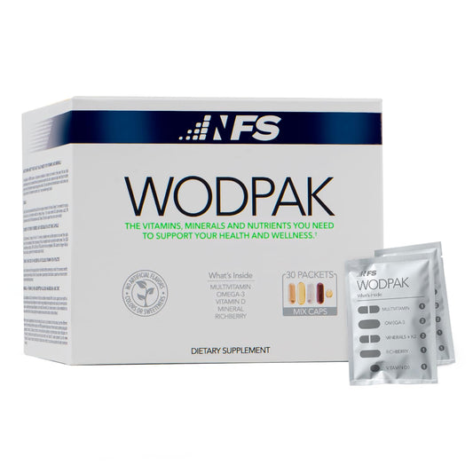 NF Sports WodPak multivitamínico diario para hombres y mujeres.