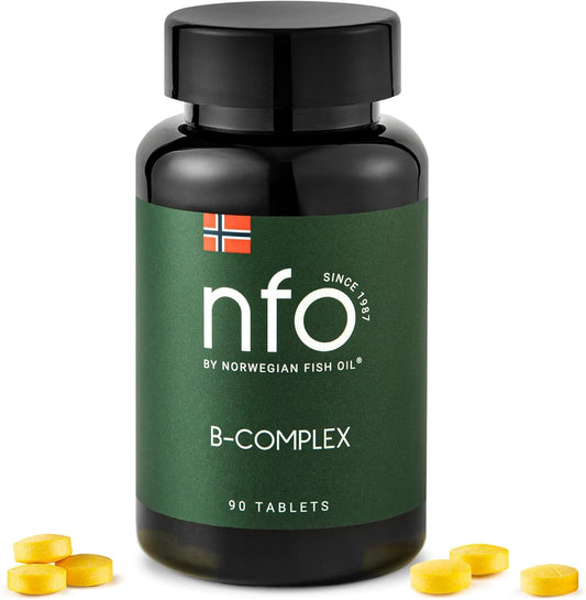 NFO complejo vitamina B tableta alta dosis 90 unidades