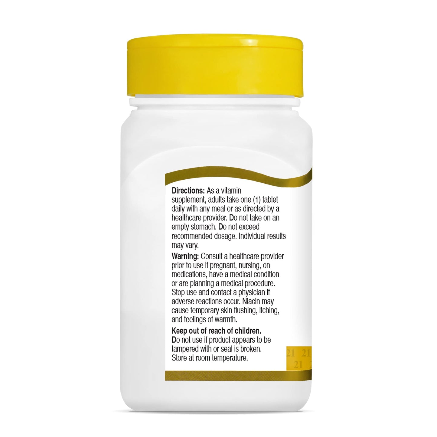 Niacina 100 mg tableta 21st Century paquete de 3