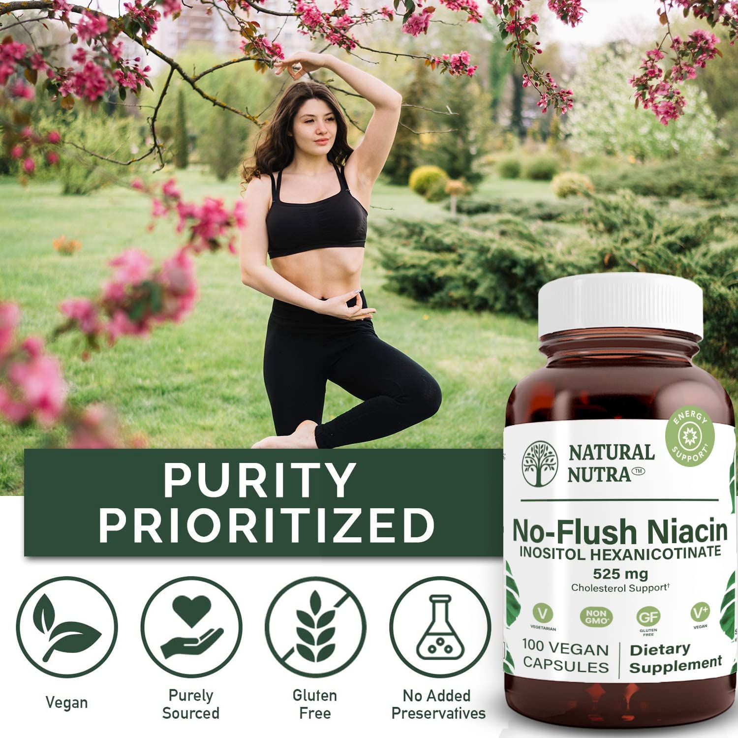 Niacina Natural Nutra vegana y vegetariana para salud