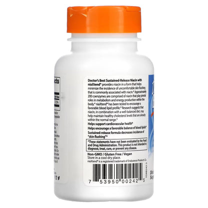 Niacina vegana Doctors Best sin gluten para colesterol saludable