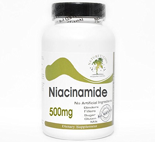 Niacinamida 500mg 200 cápsulas suplementación natural energía