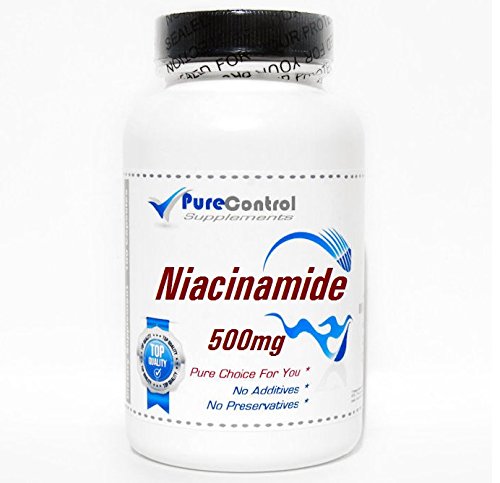 Niacinamida 500 mg PureControl Supplements paquete de 200 cápsulas