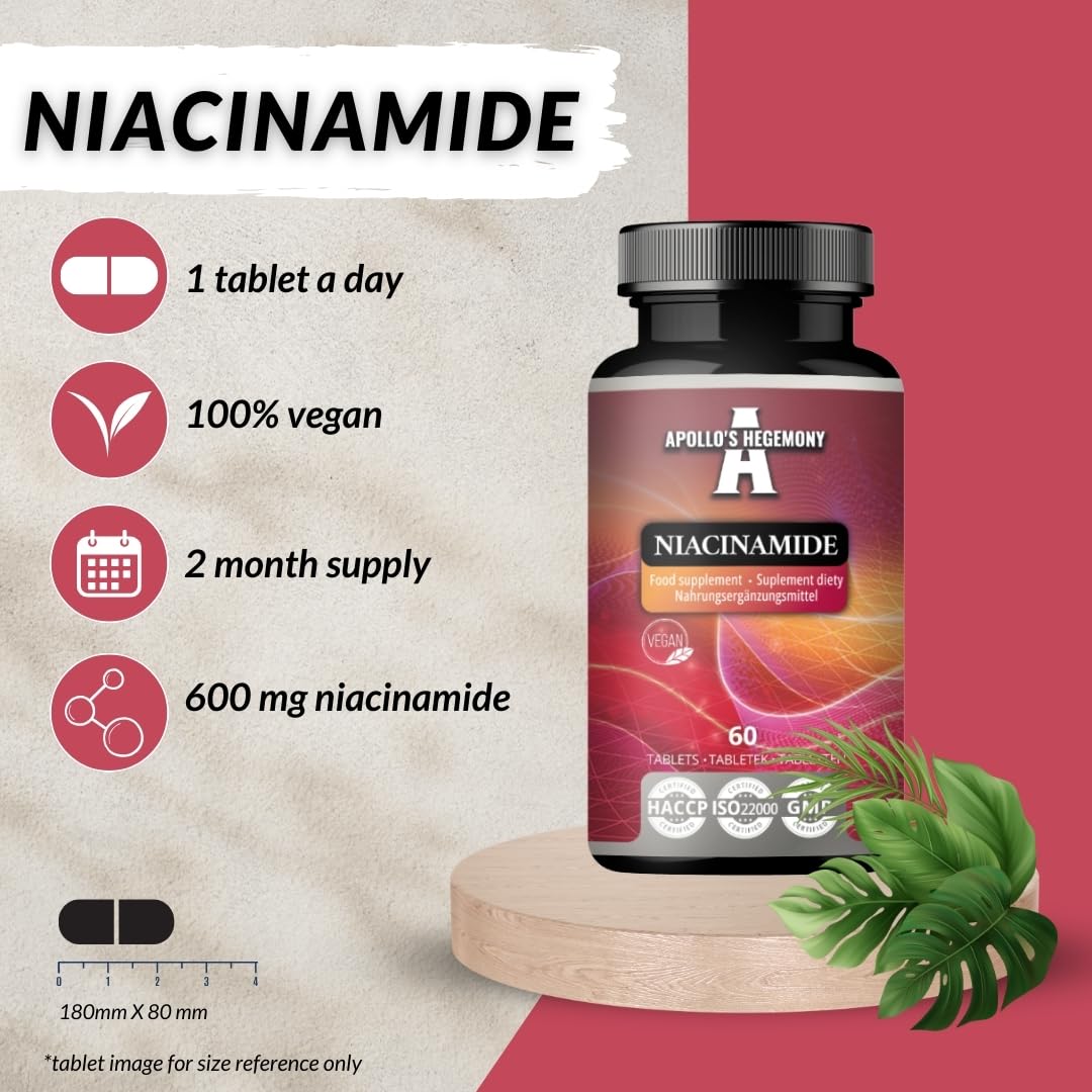 Niacinamida Apollos Hegemony suplemento para energía y nervios