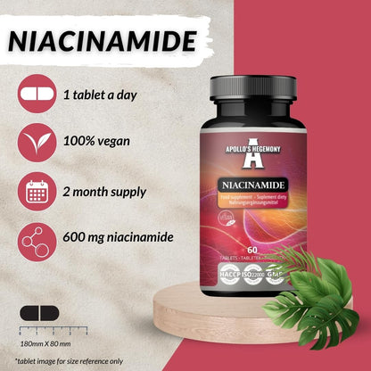 Niacinamida Apollos Hegemony suplemento para energía y nervios
