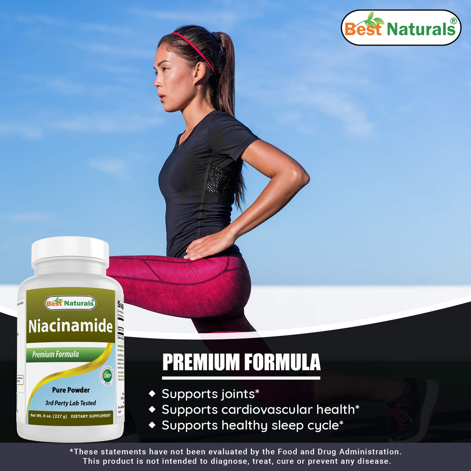 Niacinamida en polvo para nutrición y salud