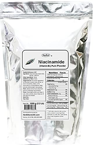 Niacinamida polvo puro para bebidas energéticas nuSci