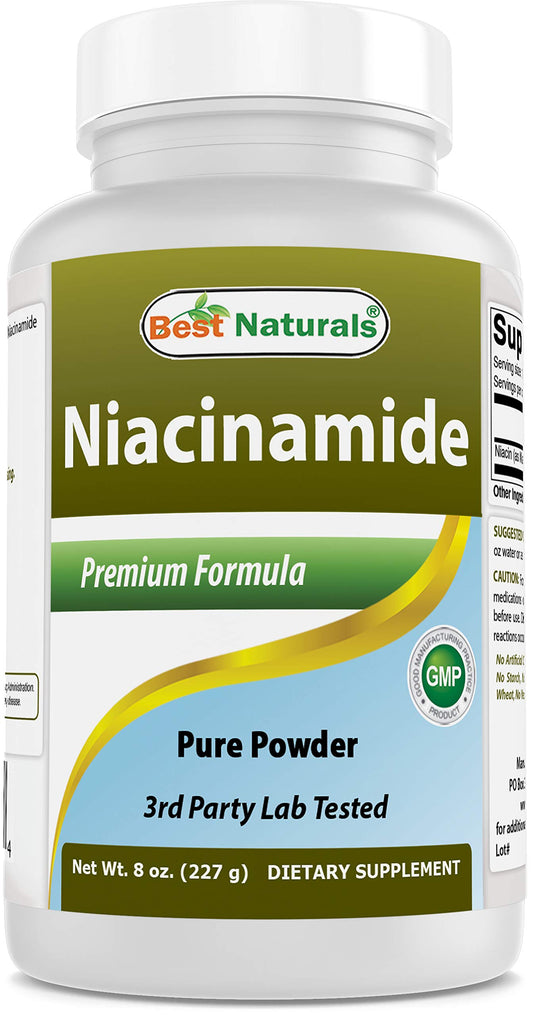 Polvo puro de niacinamida vitamina B3 de Best Naturals