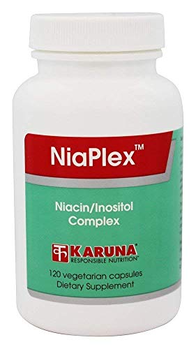 Frasco de NiaPlex 120 cápsulas Karuna Health
