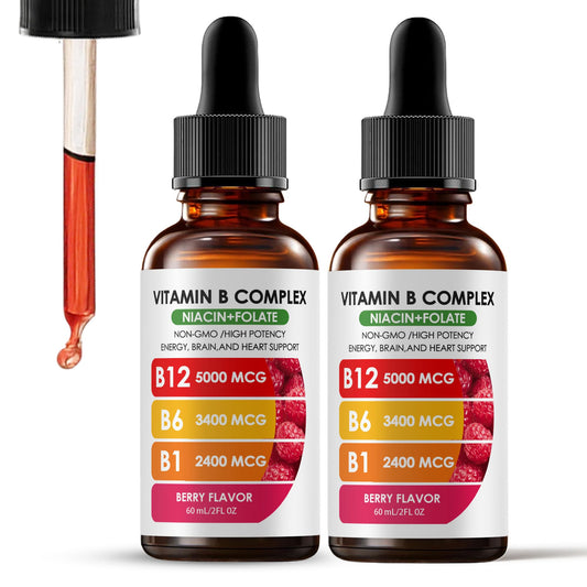 Botella de gotas líquidas de vitaminas Nichalous complejo B