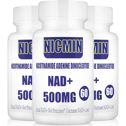 NICMIN suplemento NAD+ liposomal 500mg TMG 300mg 180 cápsulas