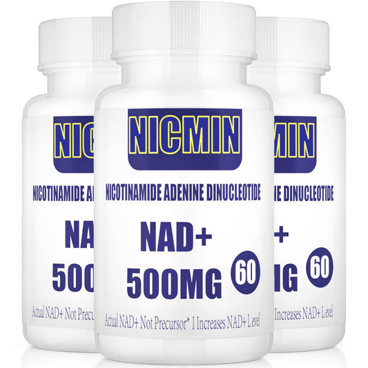NICMIN suplemento NAD+ liposomal 500mg TMG 300mg 180 cápsulas