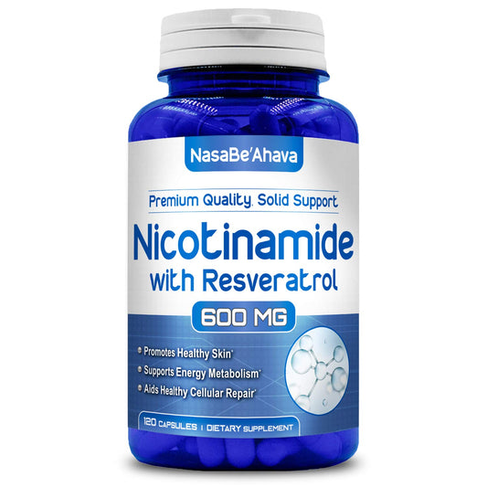Nicotinamida 600mg cápsulas veganas piel saludable