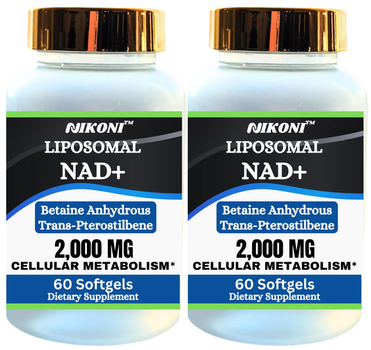 Nikoni cápsulas blandas NAD+ liposomal 2000 mg paquete