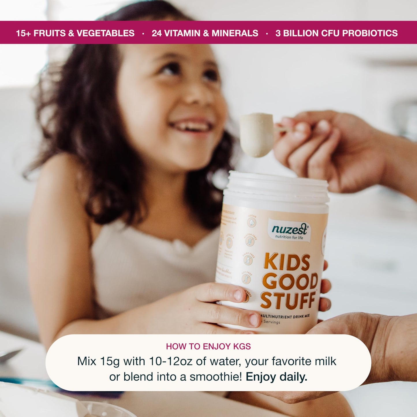 Niña disfrutando de Kids Good Stuff
