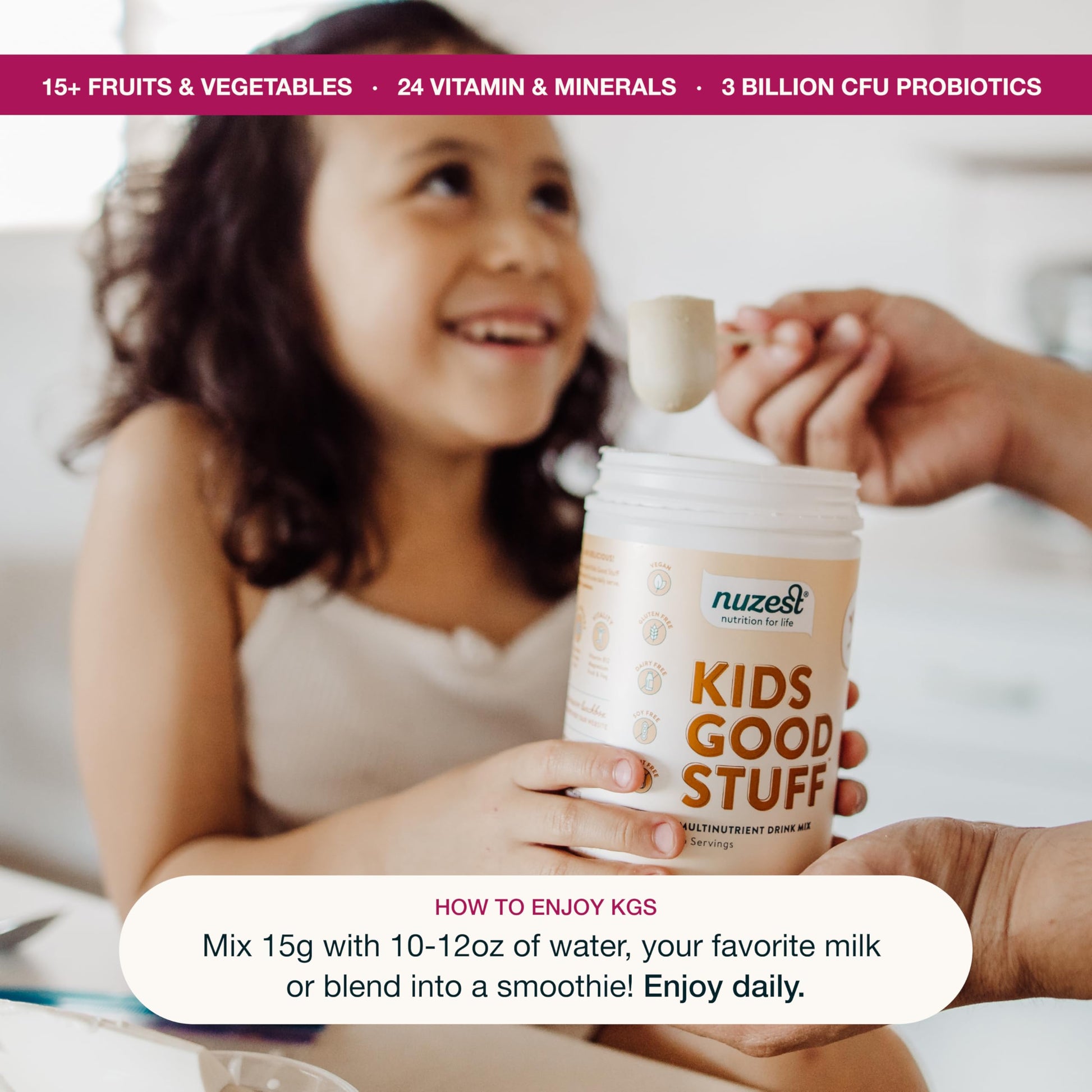 Niña disfrutando de Kids Good Stuff