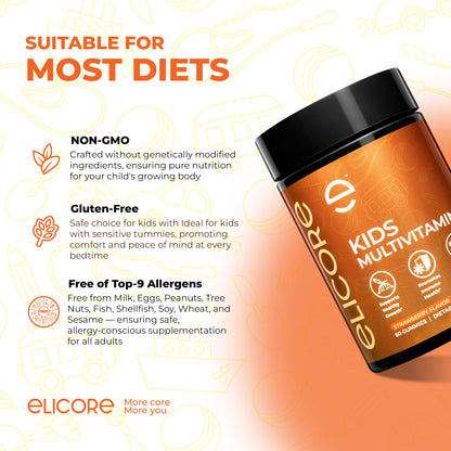 Niñas disfrutando de ELICORE Gomitas Multivitaminas