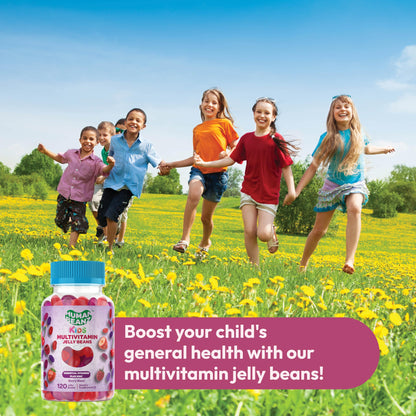 Niños disfrutando de gominolas multivitamínicas