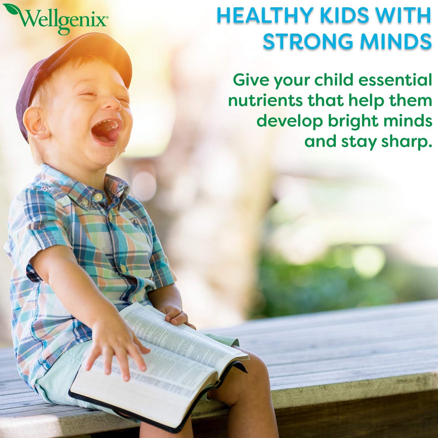 Niños felices con vitaminas Wellgenix.
