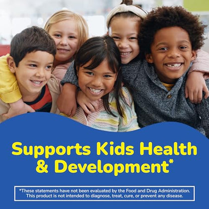 Grupo de niños sonrientes apoyando su salud y desarrollo