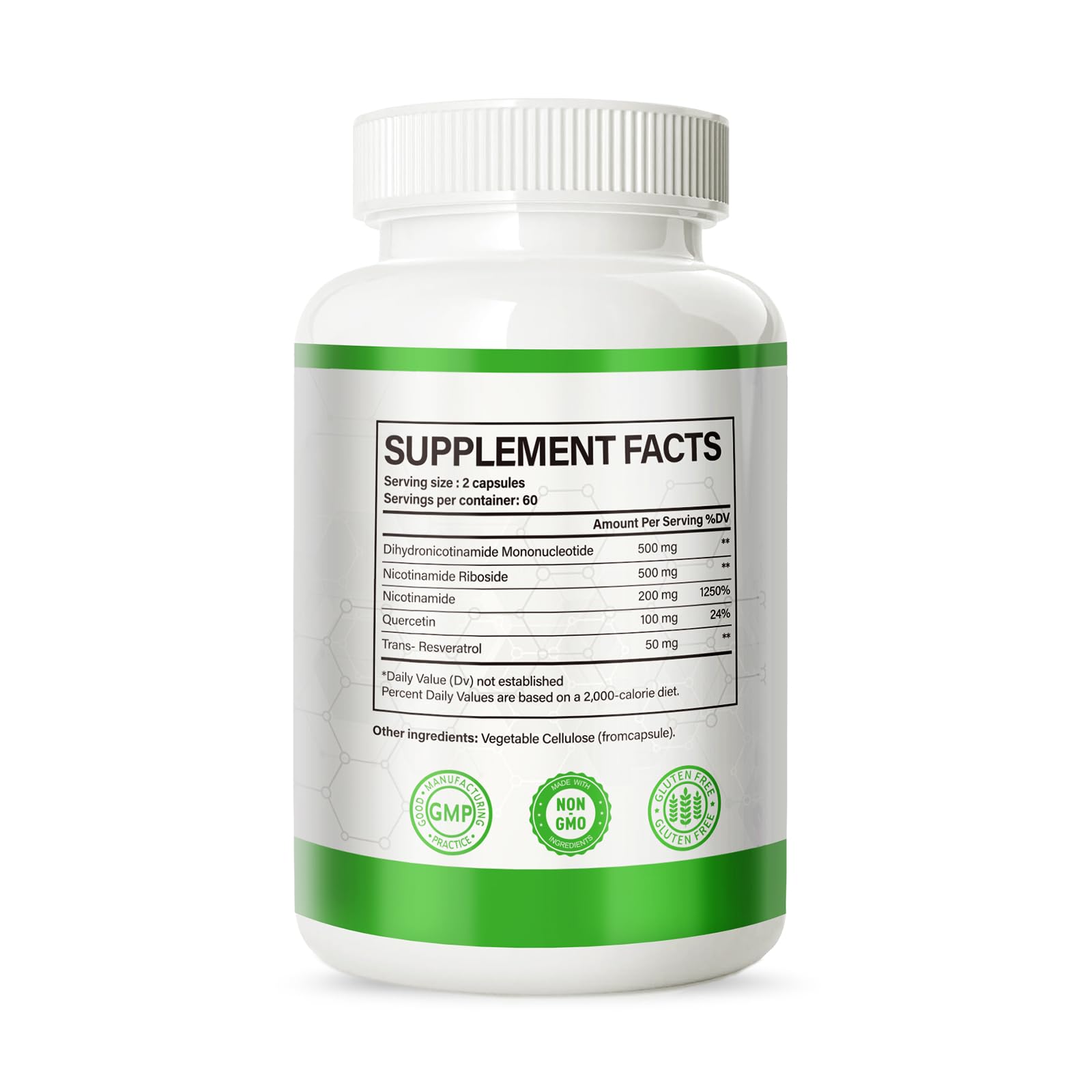 NMNH quercetina resveratrol fórmula avanzada para NAD+