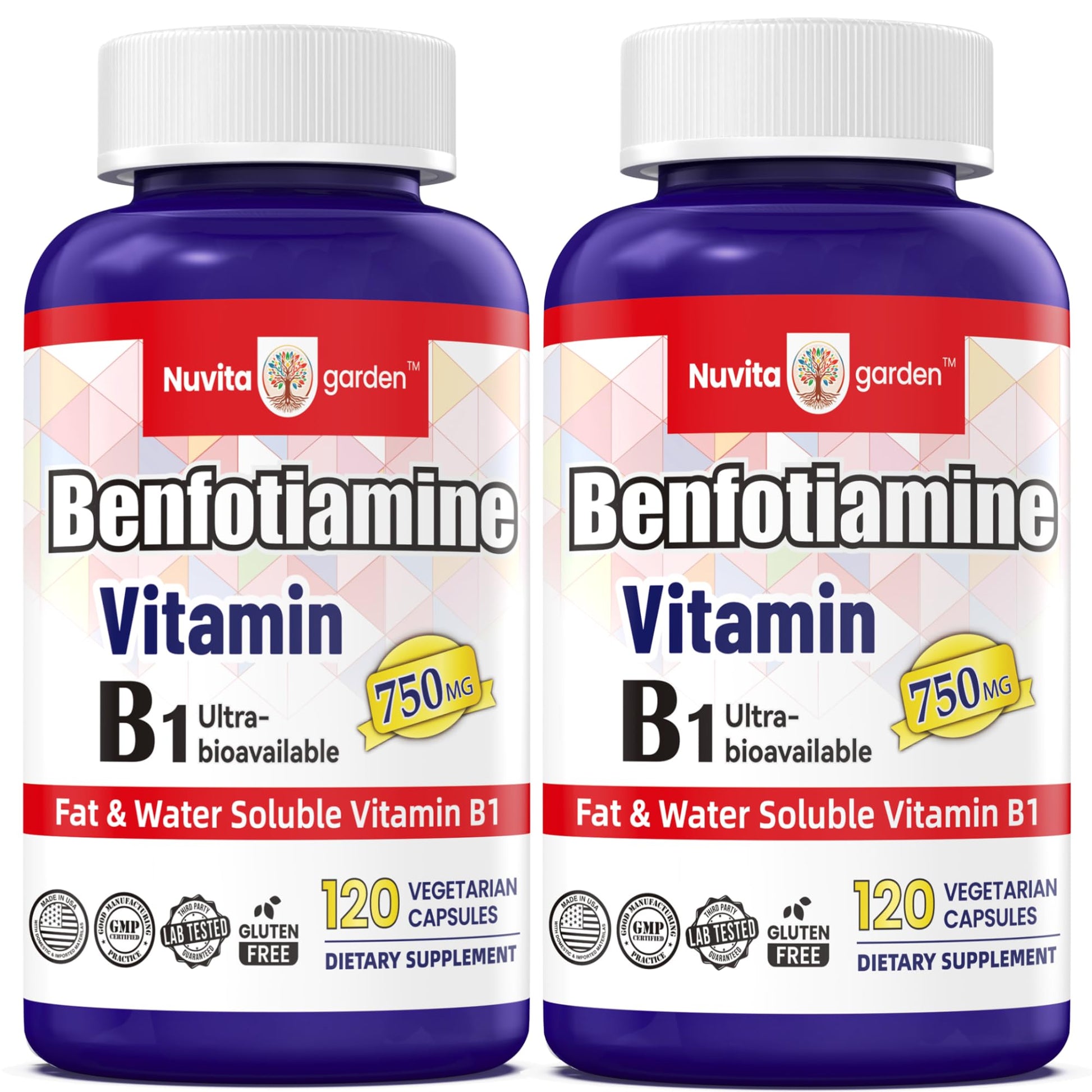 NoMiLu cápsulas vitamina b1 benfotiamina 750mg para energía y nervios