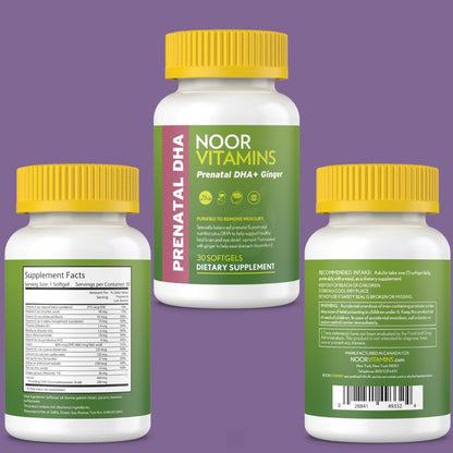 Noor vitaminas prenatales sin soja ni alérgenos comunes
