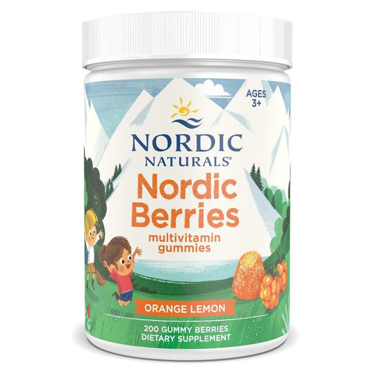 Bote de Nordic Berries multivitamínico sabor cítrico, 200 gomitas
