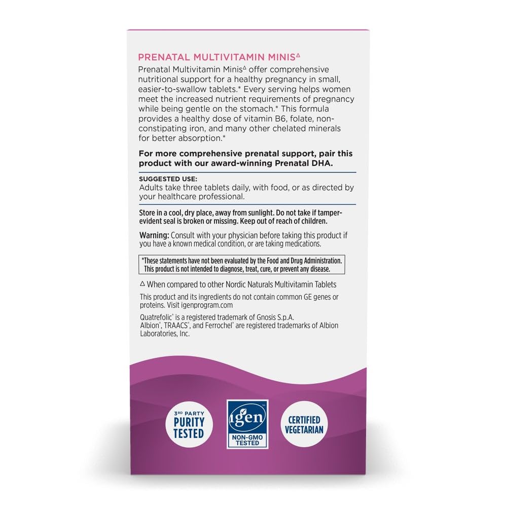Multivitamínico prenatal para mujeres embarazadas