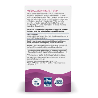 Multivitamínico prenatal para mujeres embarazadas