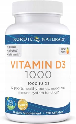 Nordic Naturals Vitamina D3 cápsulas suaves frasco naranja
